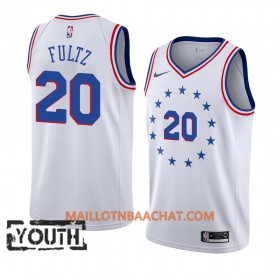Maillot NBA Philadelphia 76ers Markelle Fultz 20 2018-19 Nike Blanc Swingman - Enfant